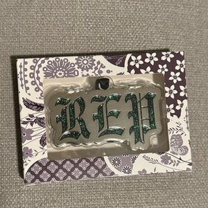 Taylor Swift Reputation Ornament Rep Glittery Green Black Decor Swiftie